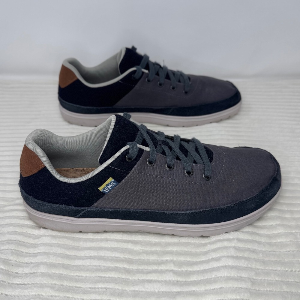Lems Chillum Varsity Blue Minimalist Barefoot Shoes Mens 14 Wide Toe Box Canvas